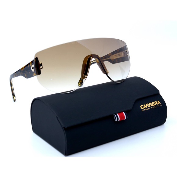Carrera Accessories - CARRERA FLAGLAB 12 BROWN GRADIENT BLACK SHIELD SPECIAL EDITION SUNGLASSES